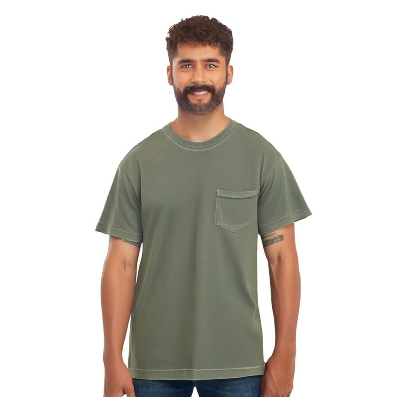 Comfort Colors® Garment-Dyed Heavyweight Crewneck Short Sleeve Pocket T-Shirt